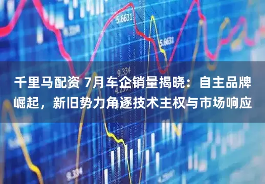 千里马配资 7月车企销量揭晓：自主品牌崛起，新旧势力角逐技术主权与市场响应