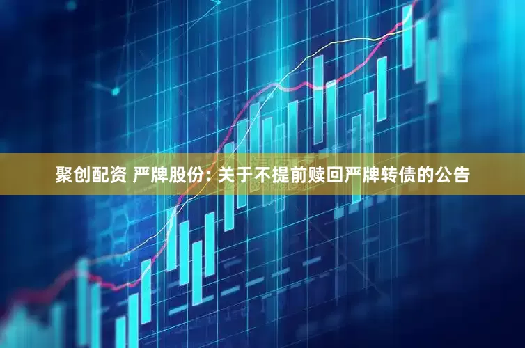 聚创配资 严牌股份: 关于不提前赎回严牌转债的公告